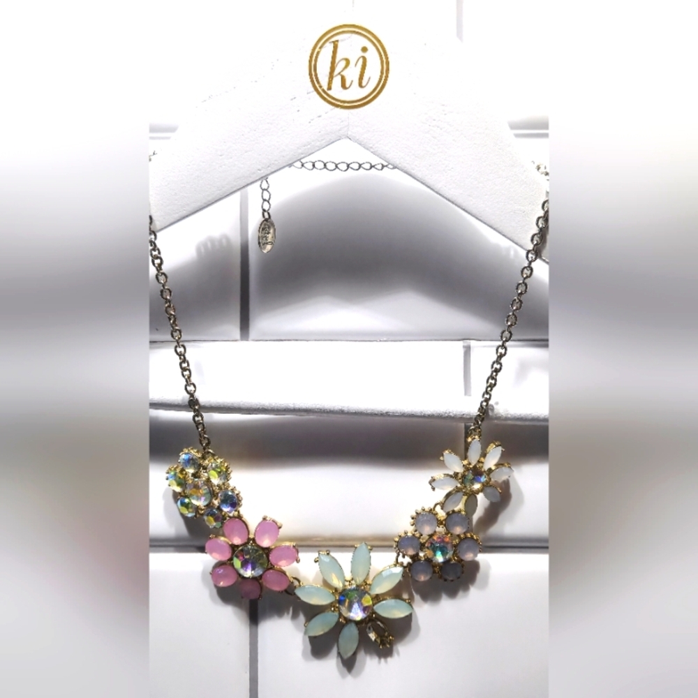Necklace XL Pastel Flowers